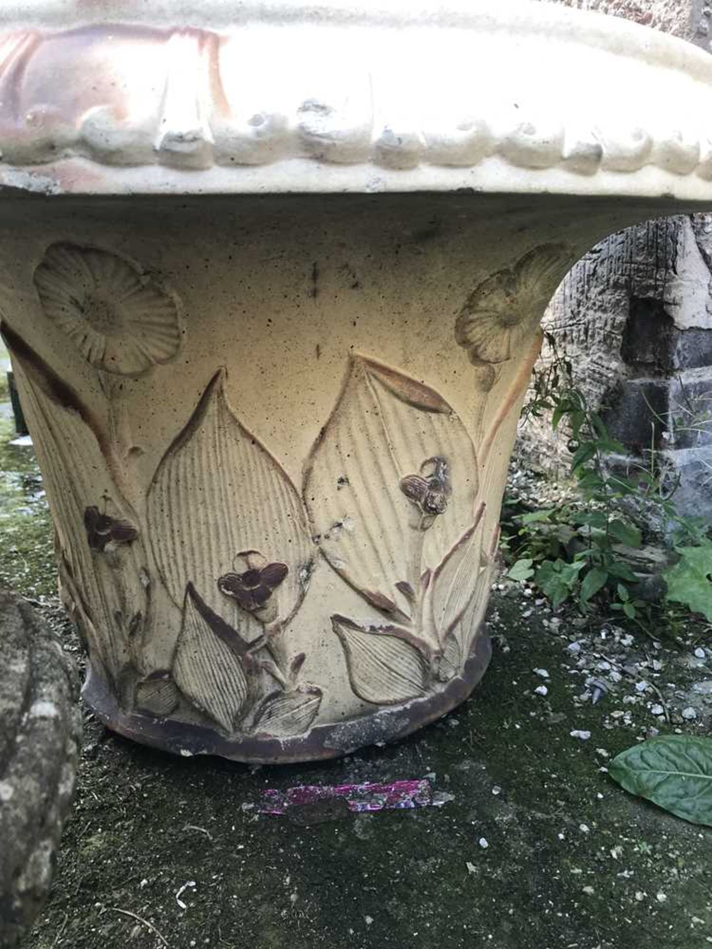 PAIR OF LARGE SCOTTISH FIRECLAY GARDEN URNS 19TH CENTURY - Image 6 of 8