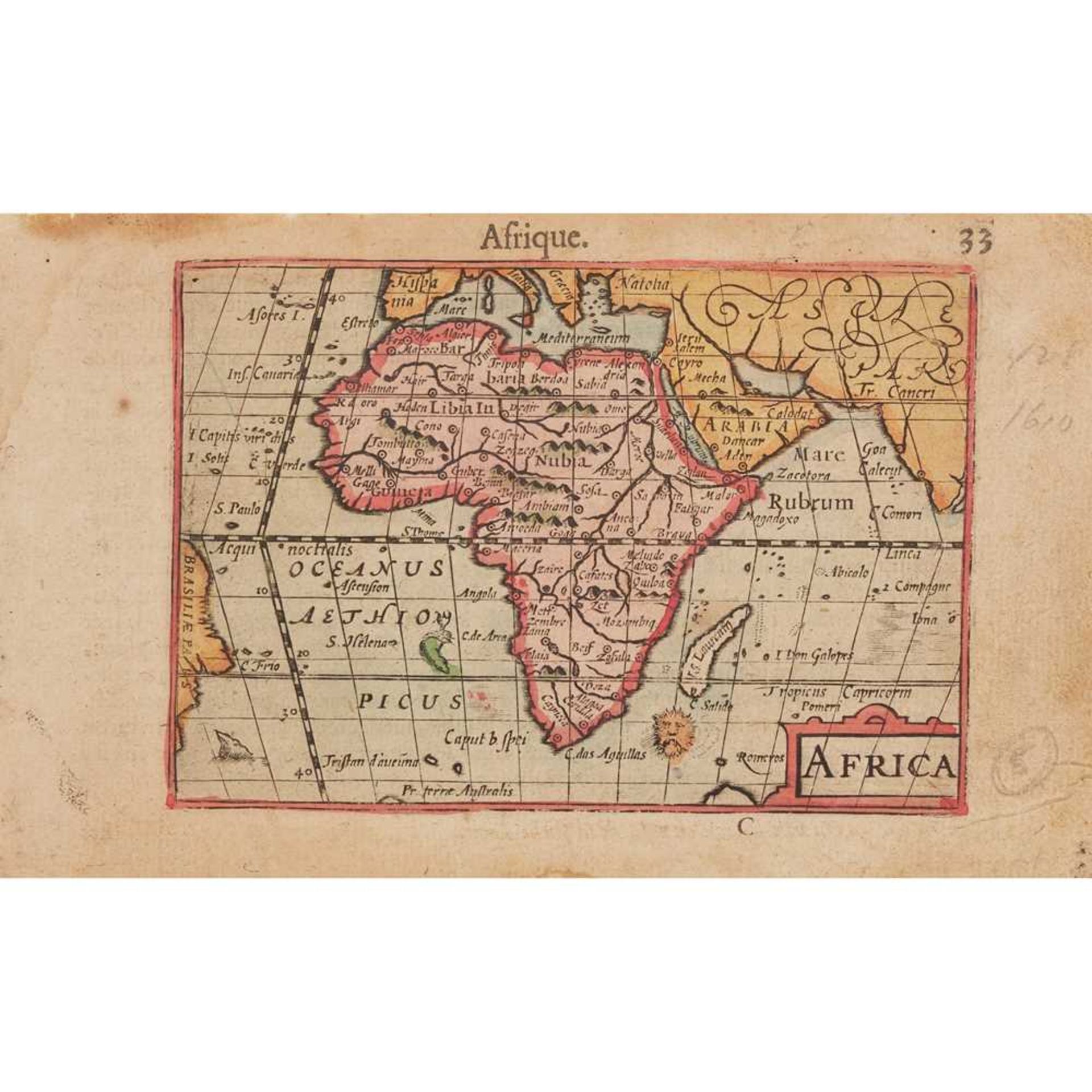 A collection of African Maps including Münster, Sebastian - Image 5 of 10