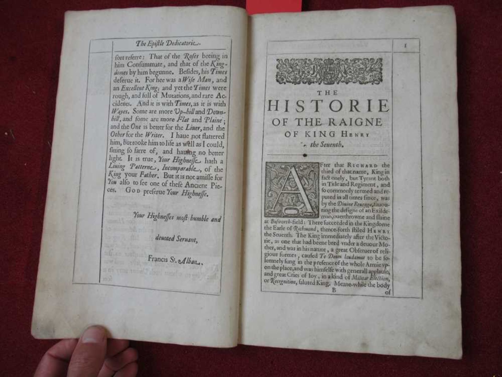 Bacon, Francis The Historie of the Raigne of King Henry the Seventh - Bild 3 aus 9