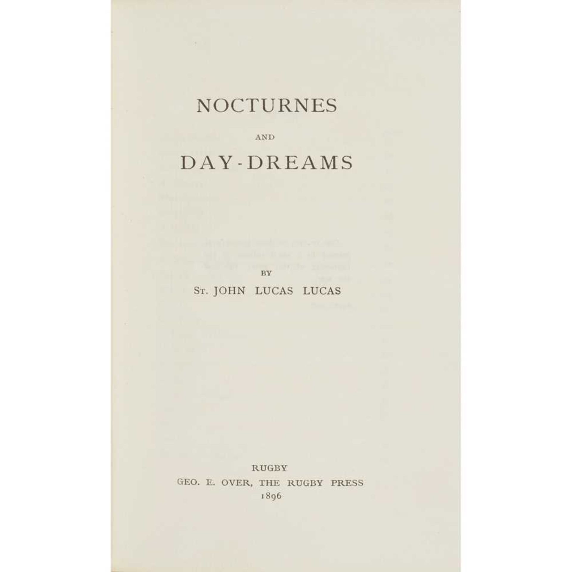 Lucas-Lucas, St. John W. Nocturnes and Day-Dreams - Bild 2 aus 2