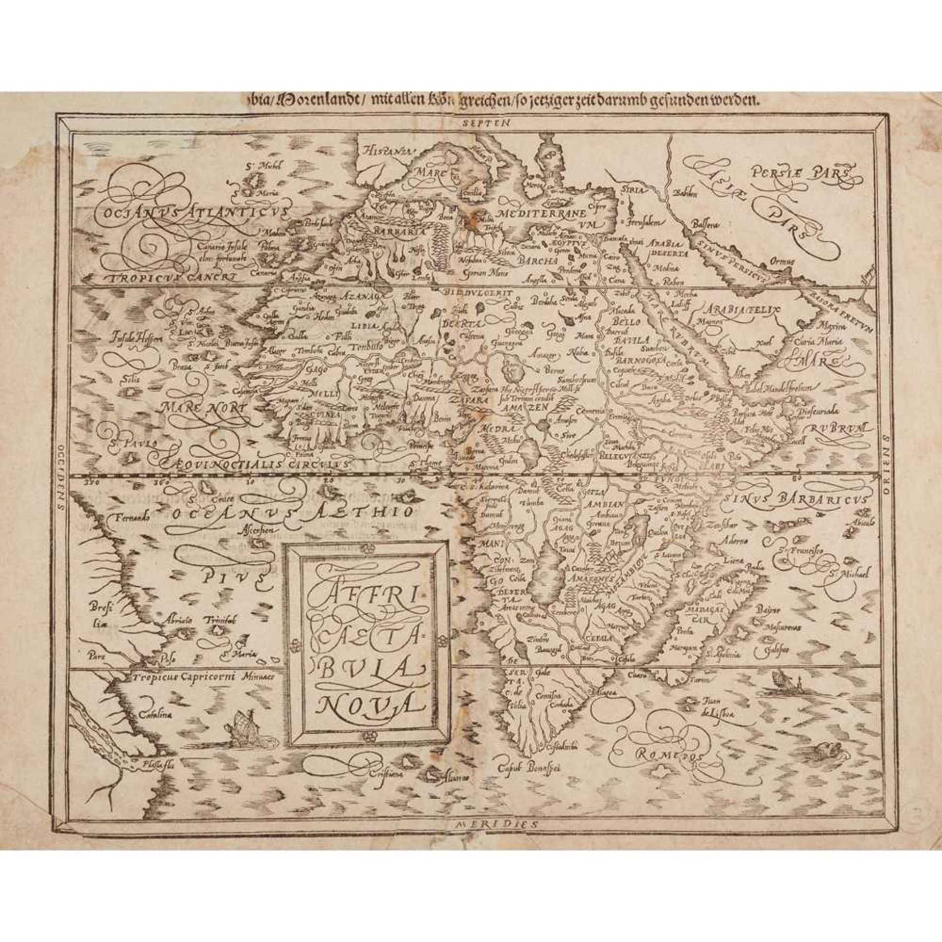 A collection of African Maps including Münster, Sebastian - Image 6 of 10