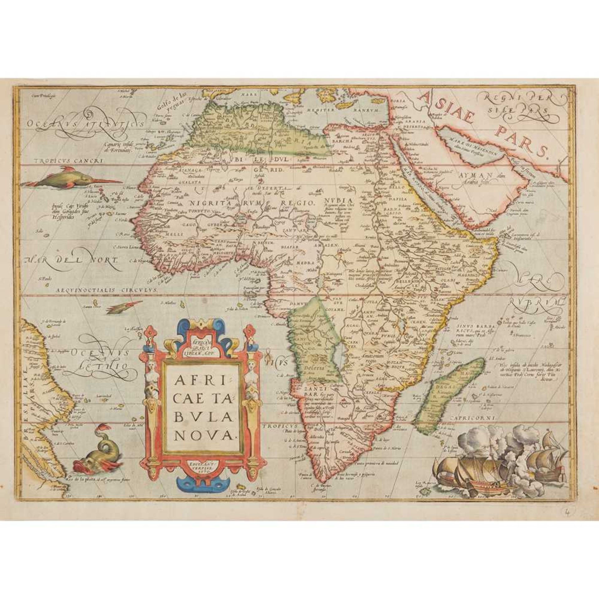 [Map of Africa] Ortelius, Abraham Africae Tabula Nova