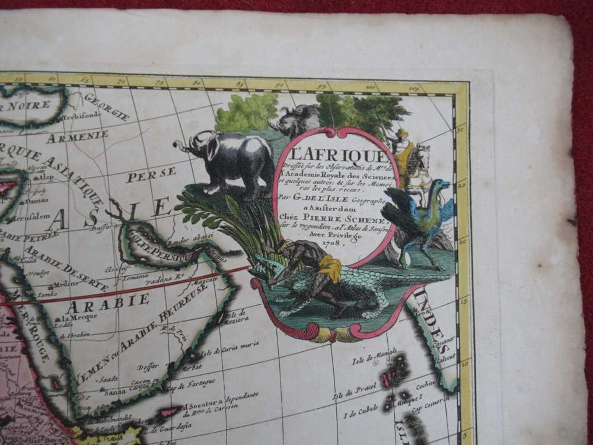 [Map of Africa] De Lisle, Guillaume L'Afrique Dressée par les Observations de Mrs de l'Acadamie Roya - Bild 2 aus 6