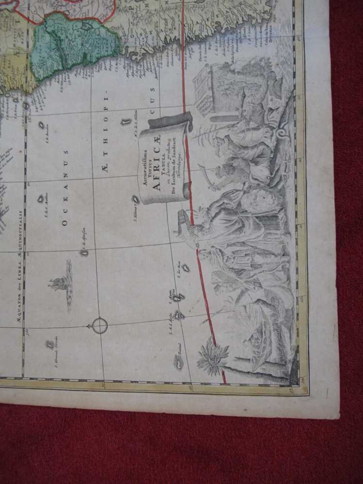 [Map of Africa] Sandrart, Jacob von Accuratissima Totius Africae - Image 5 of 6