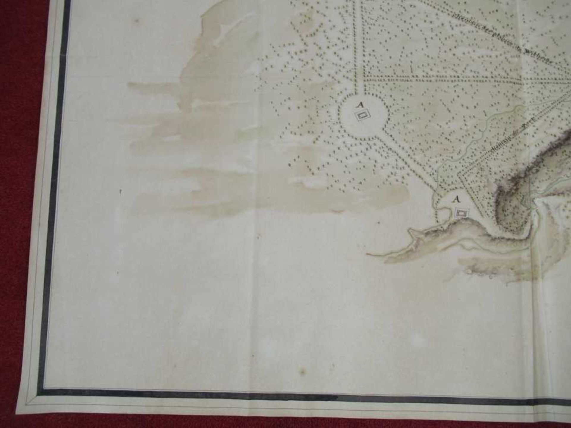 Mauritius, manuscript plan Plan de Rediuit Scituée entre le Quartier de Moka et célui des Plaines de - Image 8 of 9