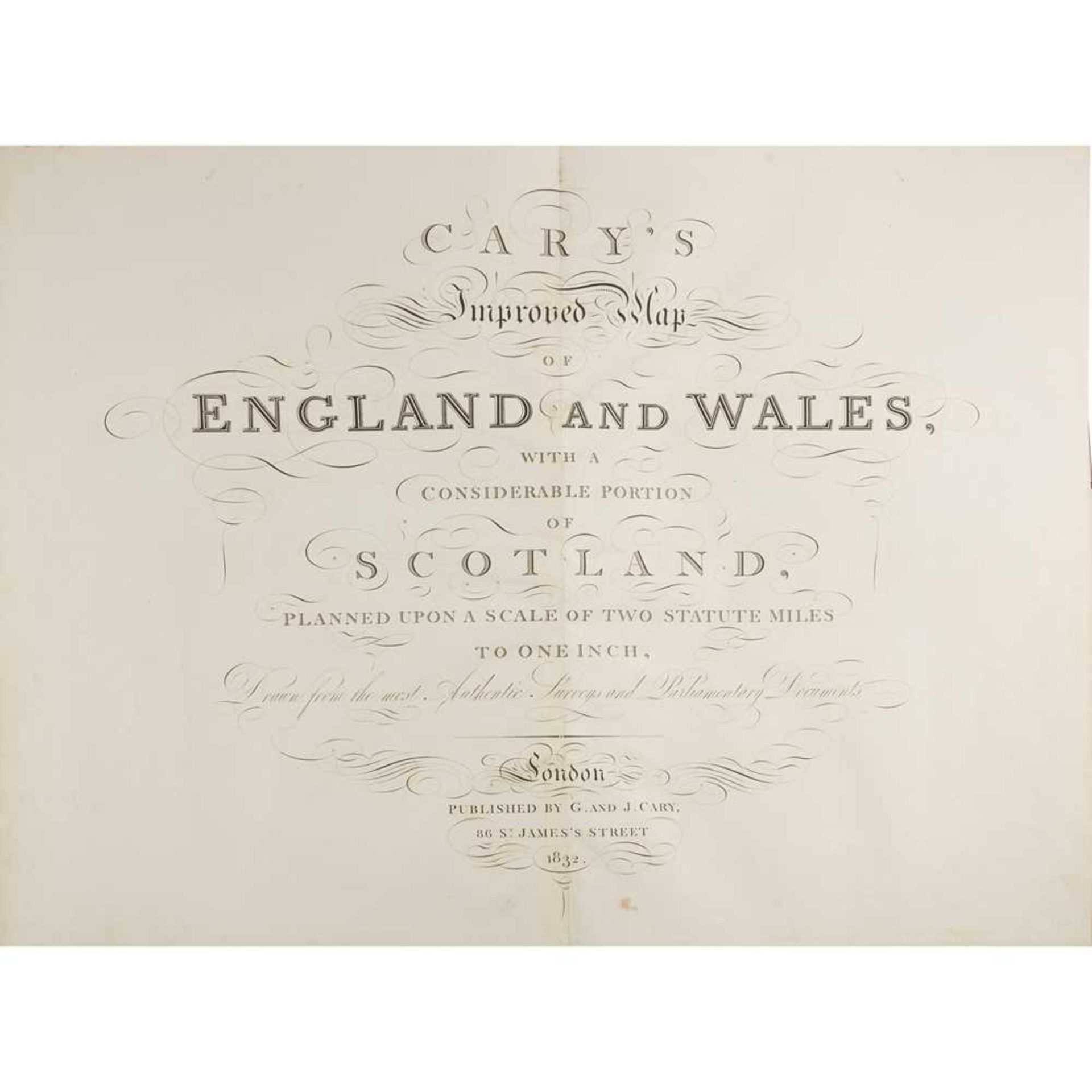 Cary, John Improved Map of England and Wales
