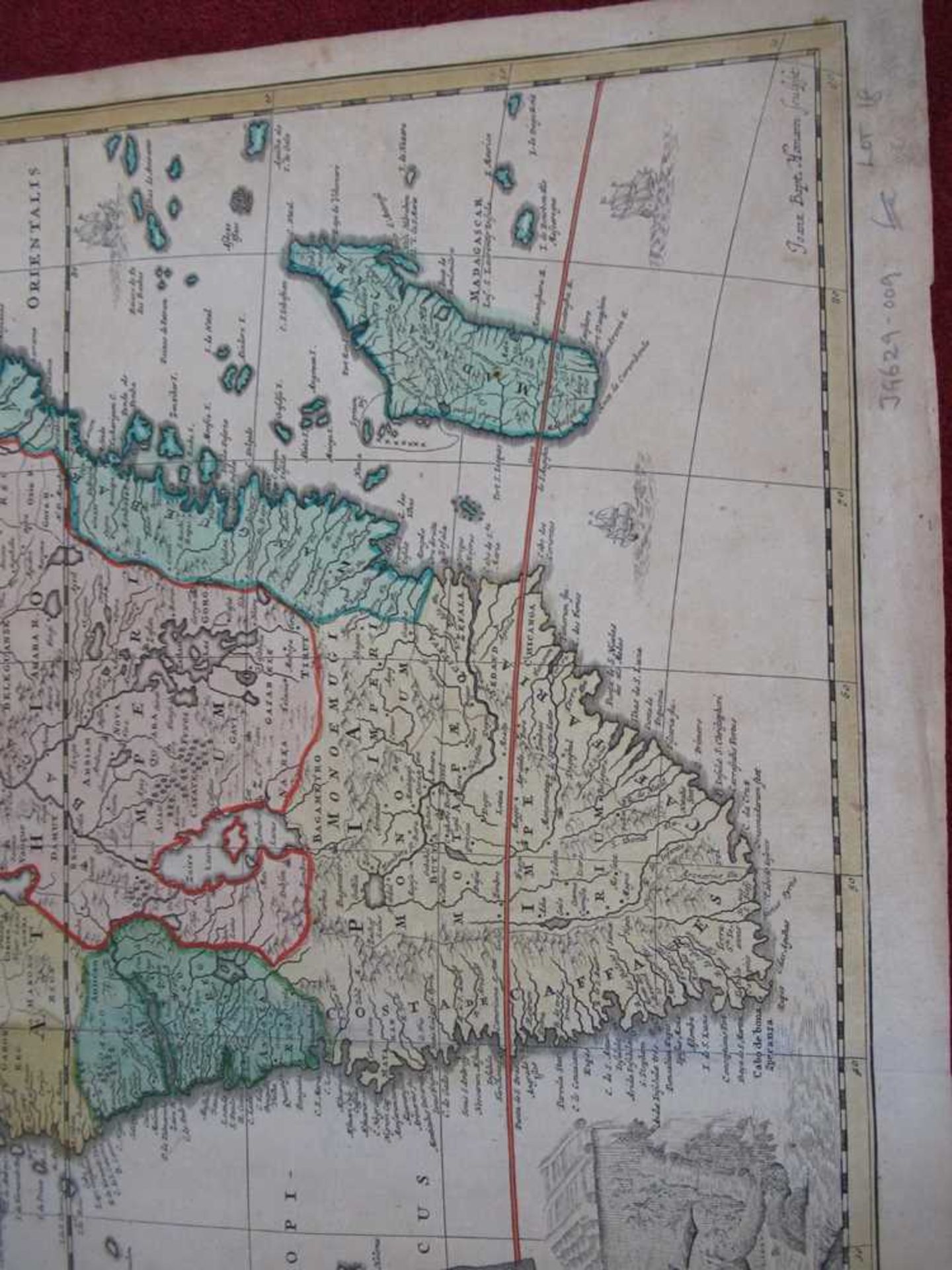 [Map of Africa] Sandrart, Jacob von Accuratissima Totius Africae - Image 3 of 6