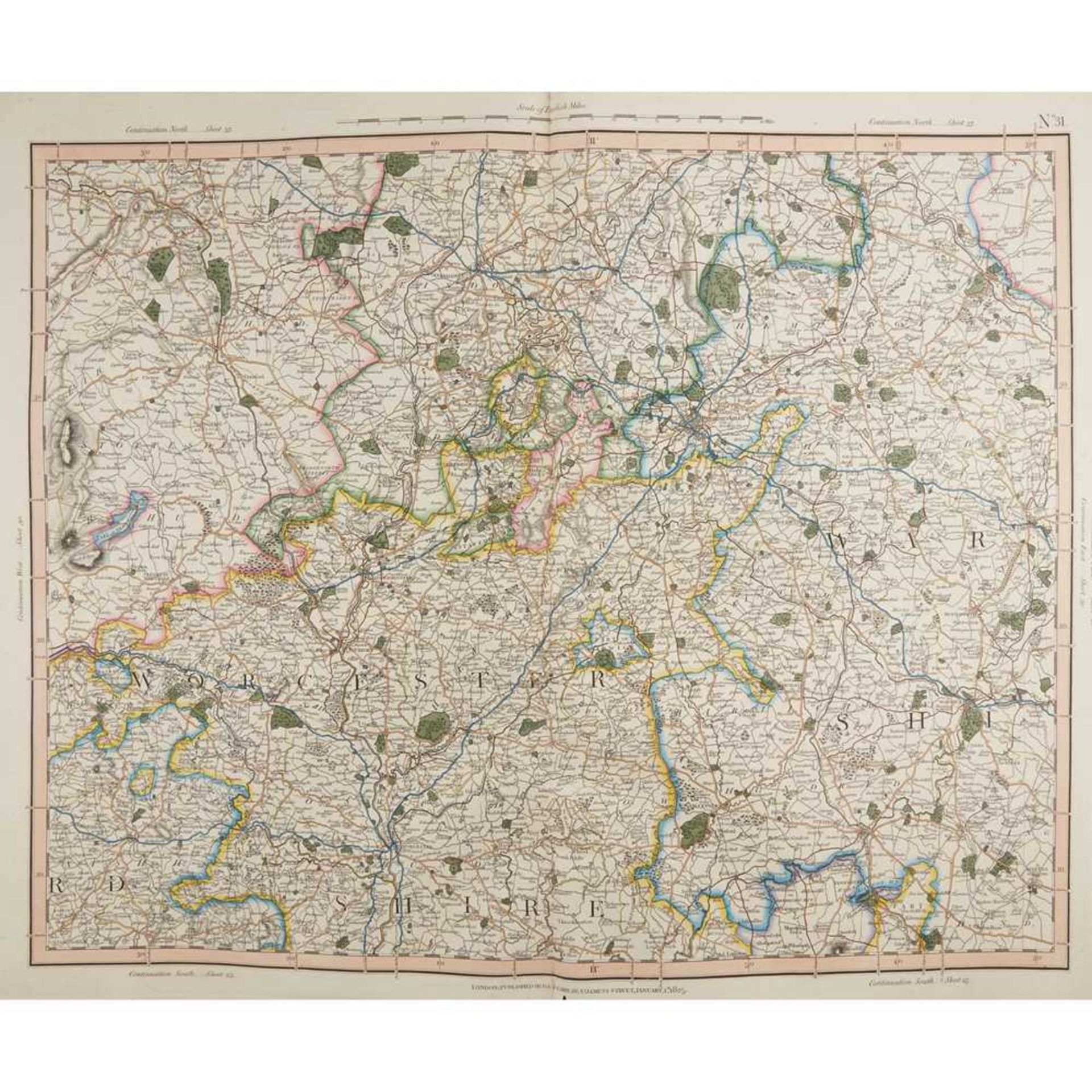 Cary, John Improved Map of England and Wales - Image 2 of 2