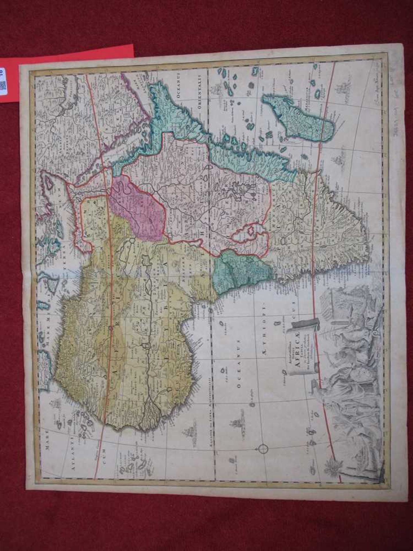 [Map of Africa] Sandrart, Jacob von Accuratissima Totius Africae - Image 6 of 6