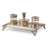 A Victorian desk set