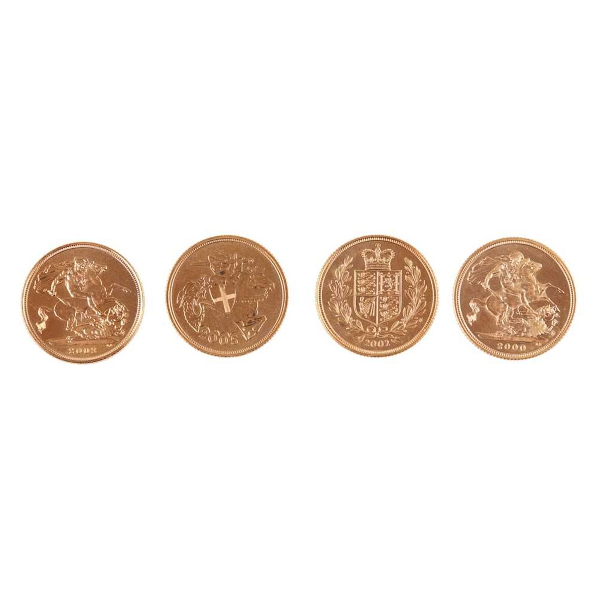 G.B - Four gold proof sovereigns - Image 2 of 2