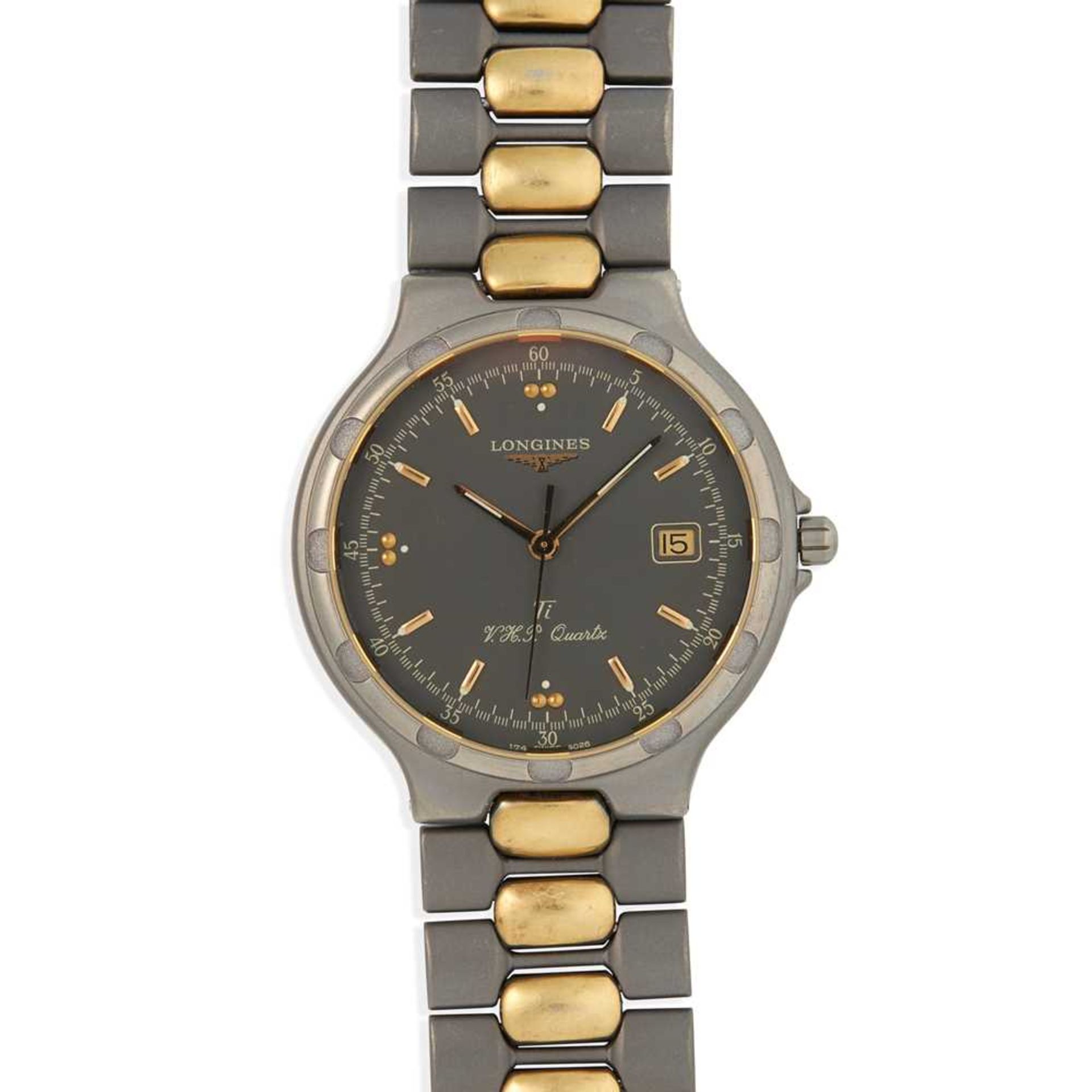 Longines: a gentleman's titanium wrist watch