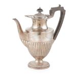 An Edwardian Regency-style coffee pot