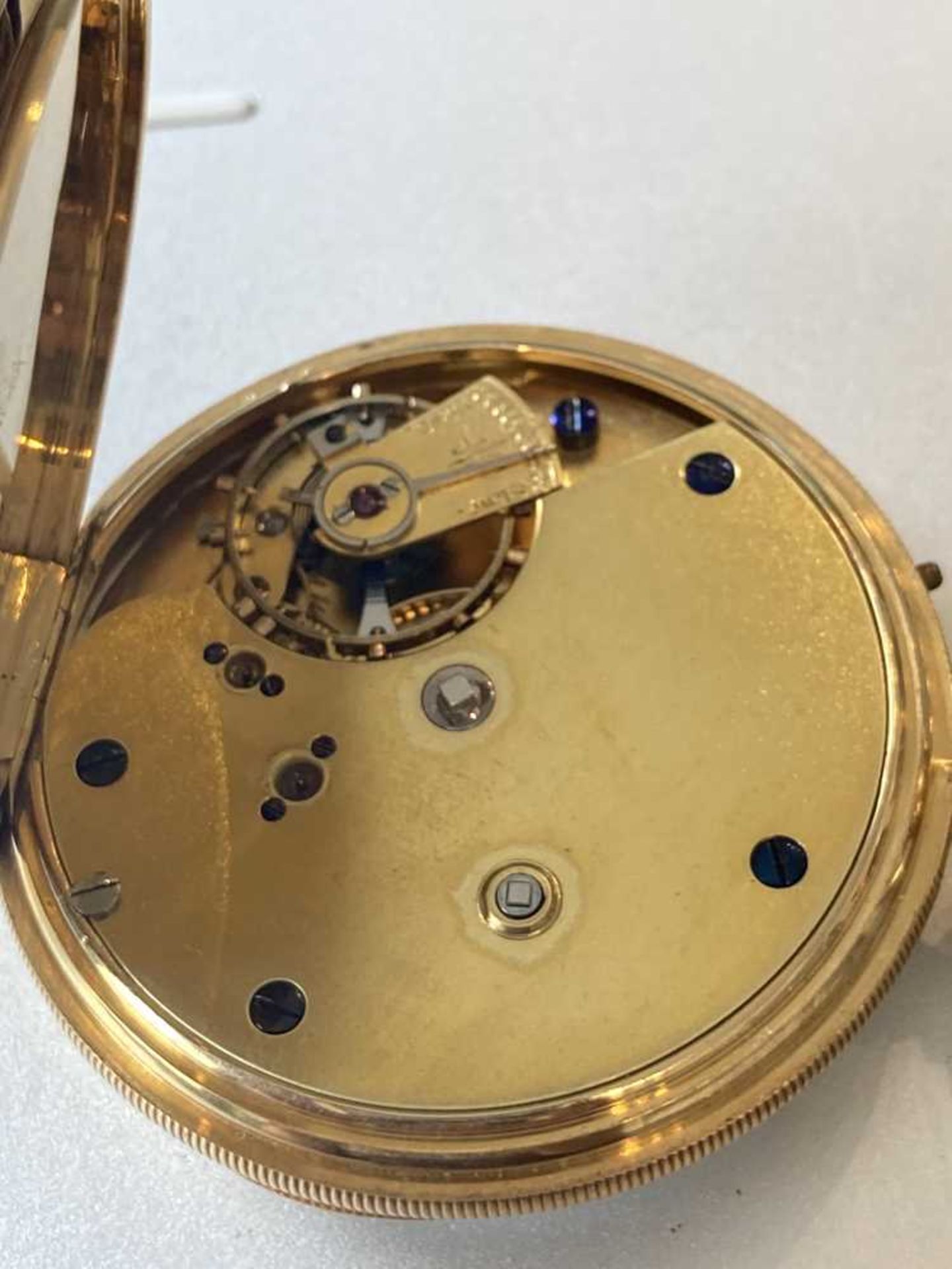 A 19th century gold pocket watch - Image 7 of 9