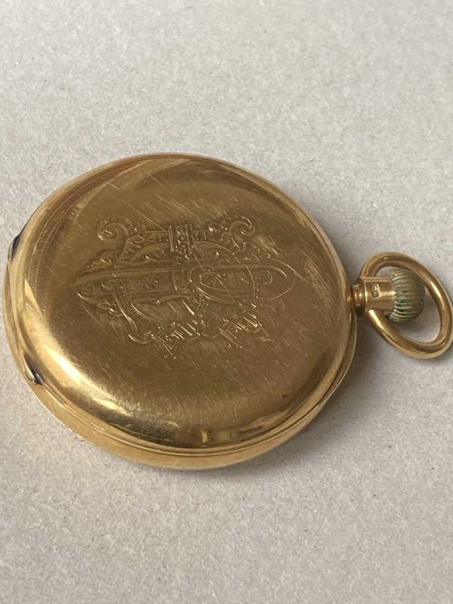 A late 19th century gold pocket watch - Image 7 of 9