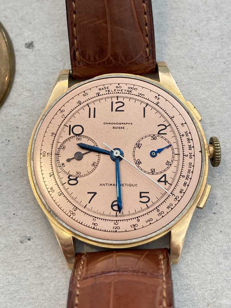 Two gentleman's chronograph wrist watches - Image 2 of 11