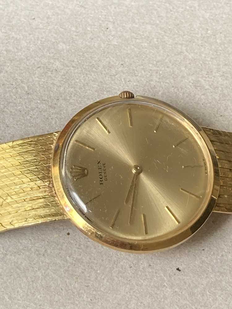 Rolex: a gentleman's gold wrist watch - Image 2 of 9