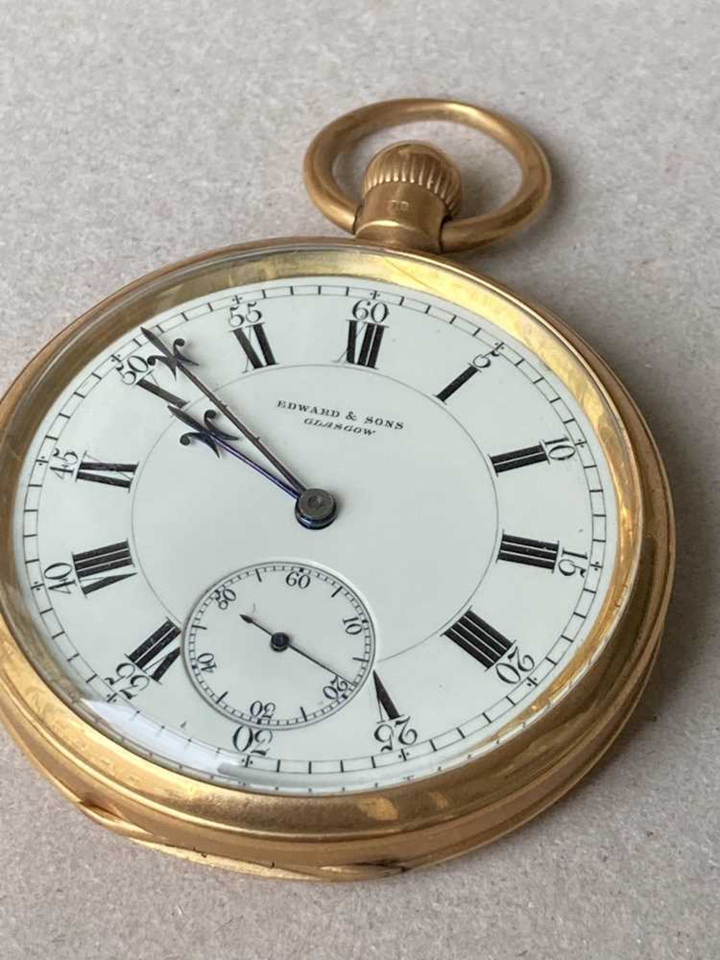 An early 20th century gold pocket watch - Image 6 of 8
