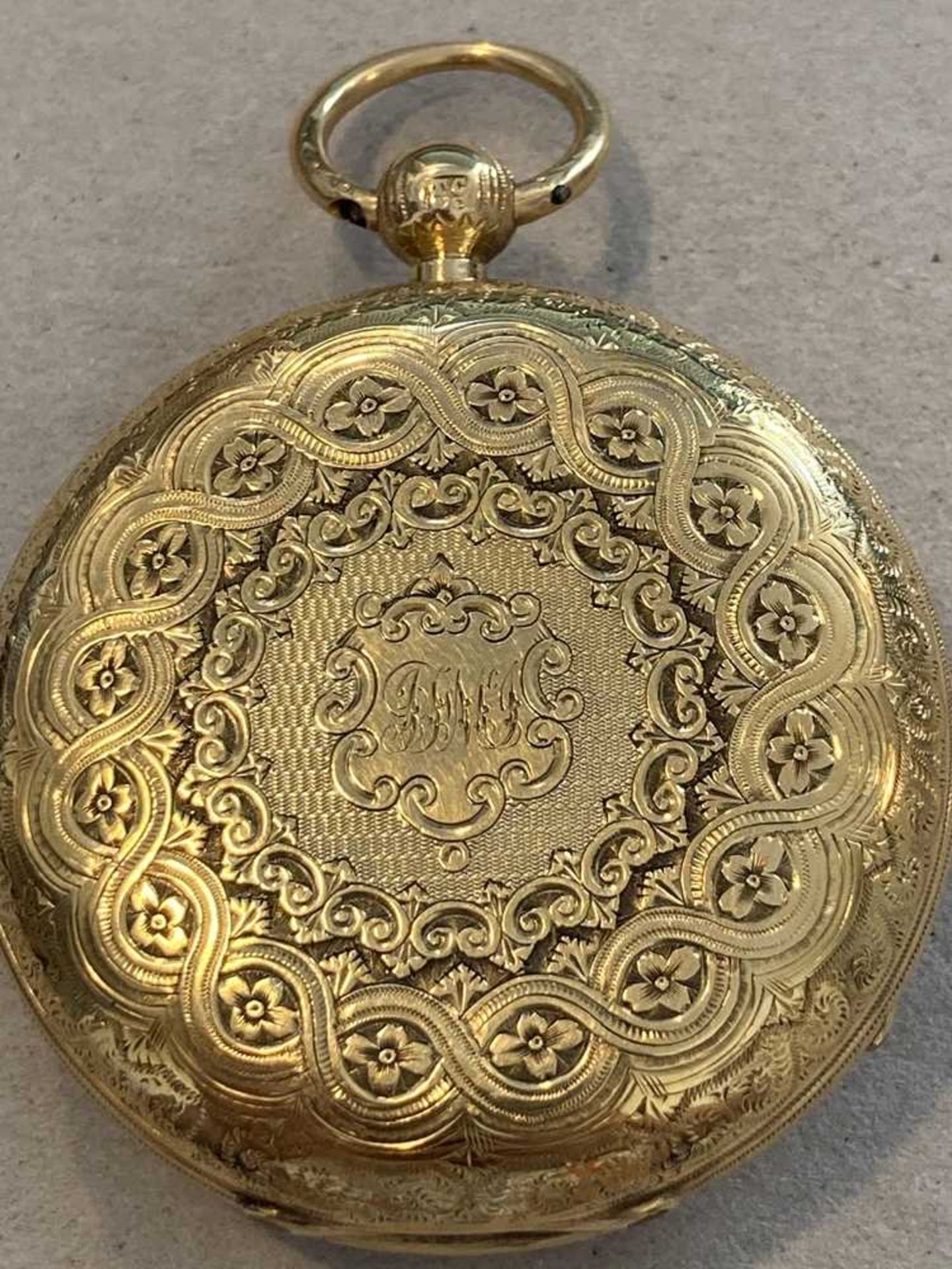 A 19th century gold pocket watch - Image 6 of 13