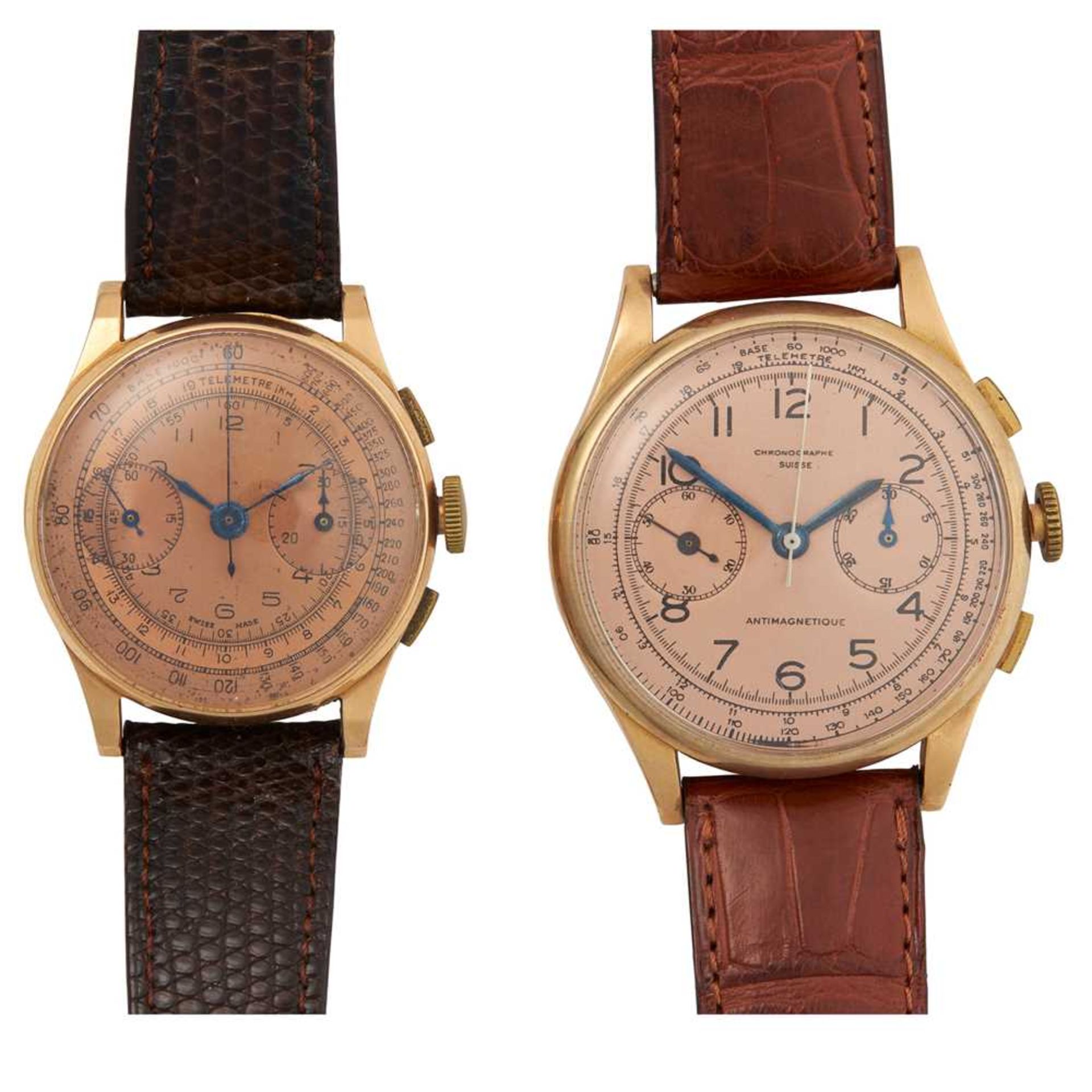 Two gentleman's chronograph wrist watches