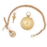 An 18ct gold pocket watch and chain