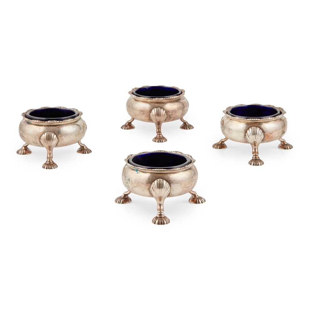 A matched set of four George II salts