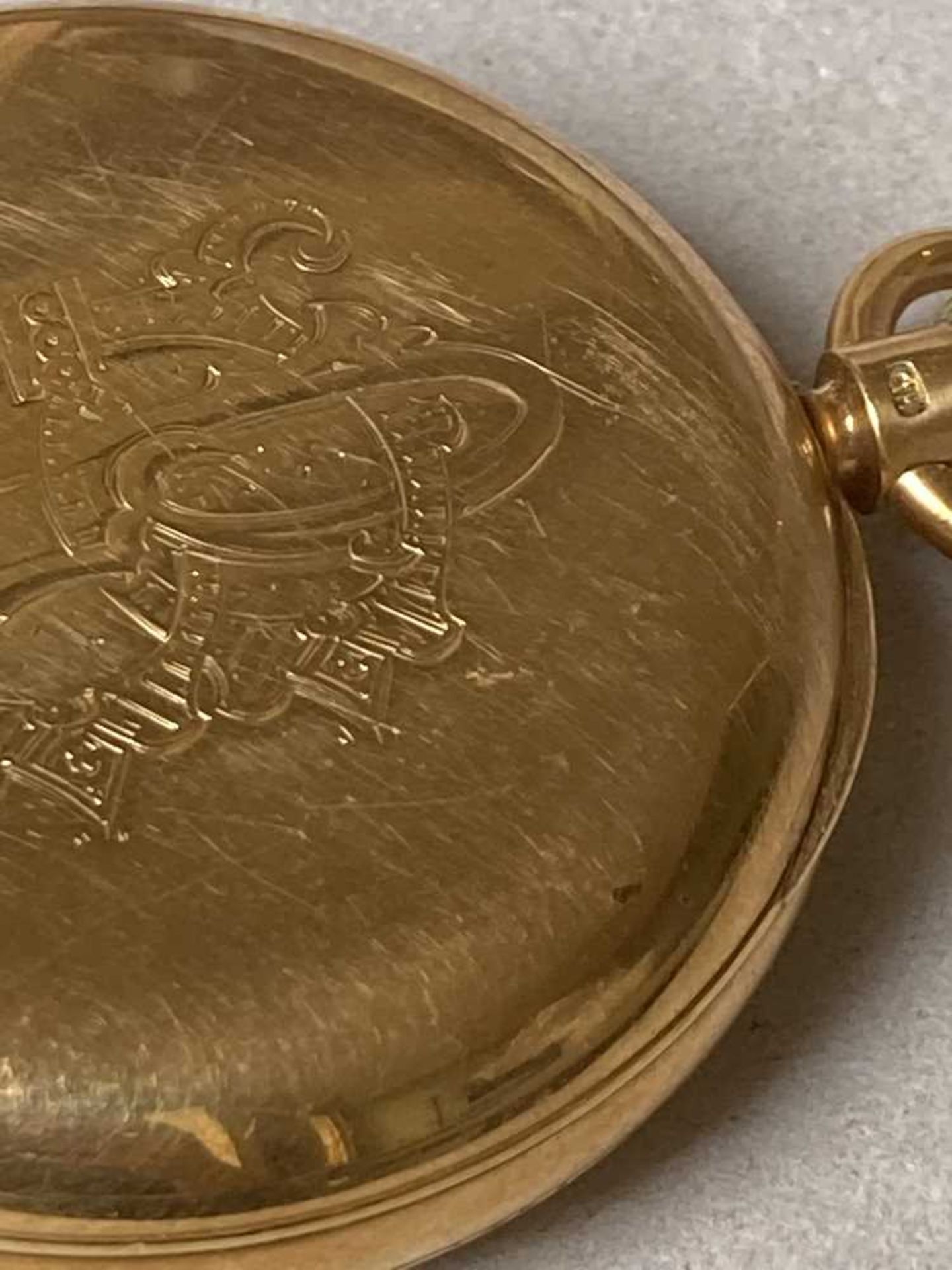A late 19th century gold pocket watch - Image 8 of 9