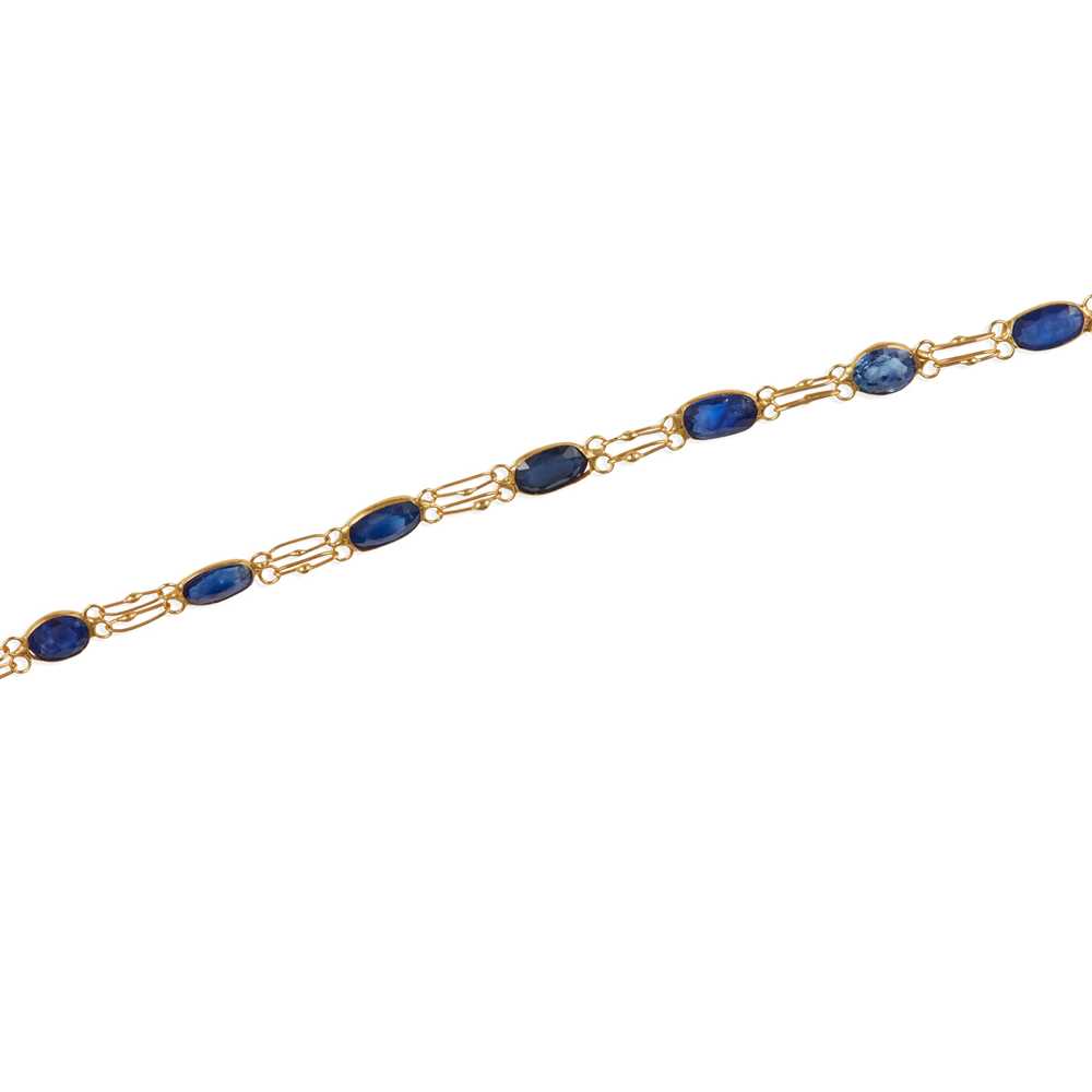 A sapphire bracelet