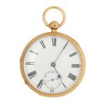 A 19th century gold pocket watch