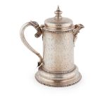 A large lidded Victorian flagon and cover