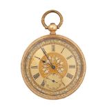 A late 19th century continental pocket watch