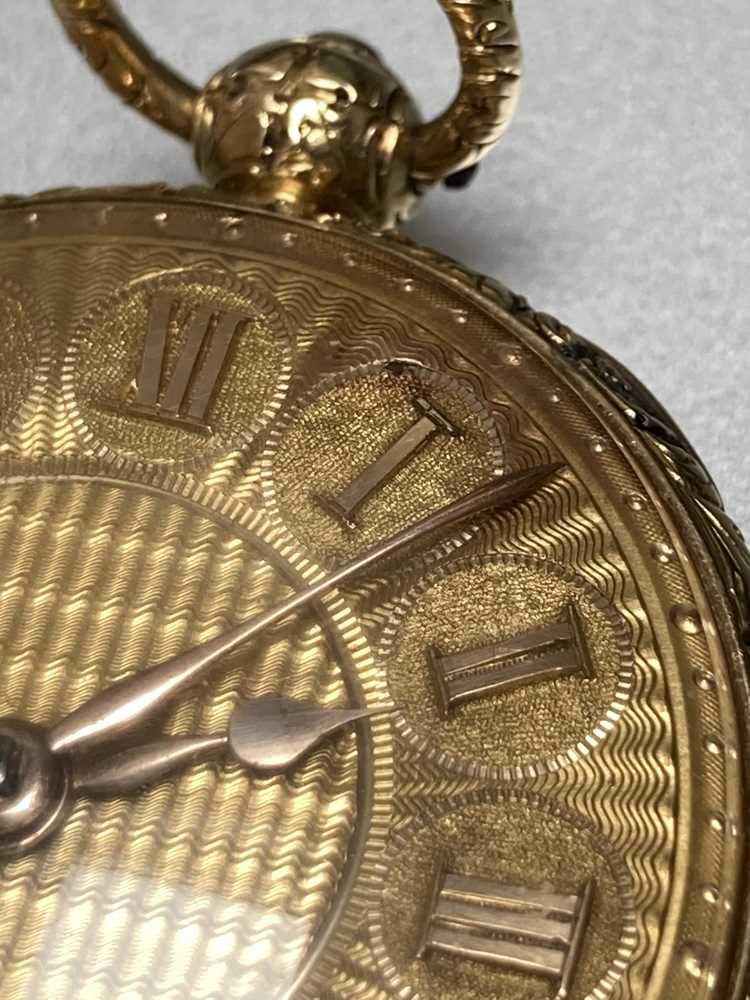 An 18ct gold pocket watch and chain - Image 3 of 6