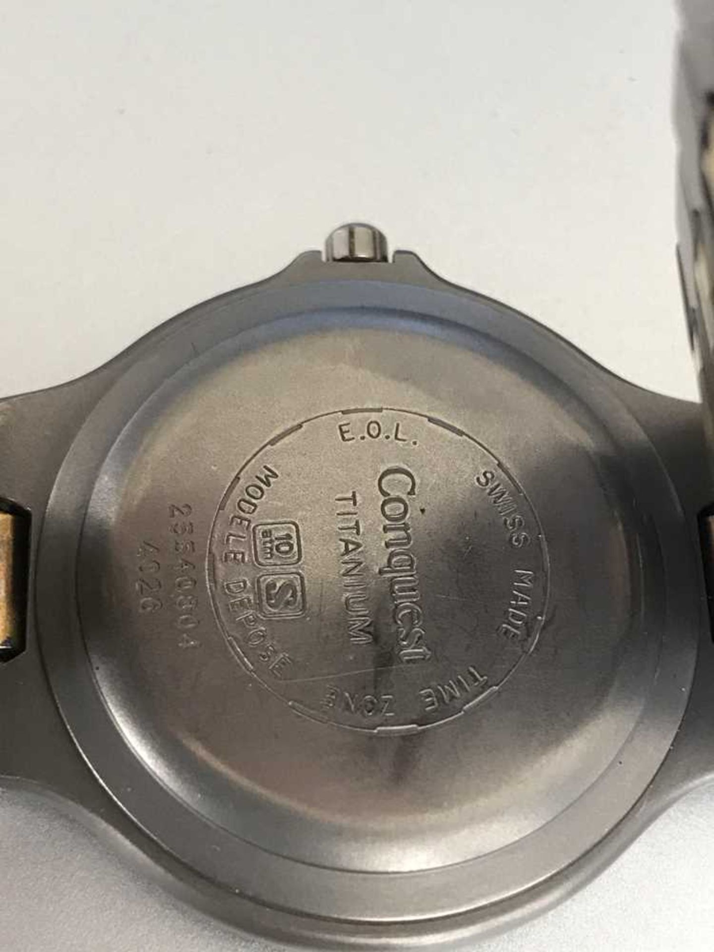 Longines: a gentleman's titanium wrist watch - Image 3 of 5