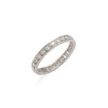 A diamond eternity ring