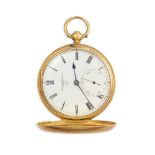 A mid 19th century gold pocket watch