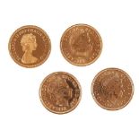 G.B - Four proof sovereigns