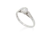 A single stone diamond ring