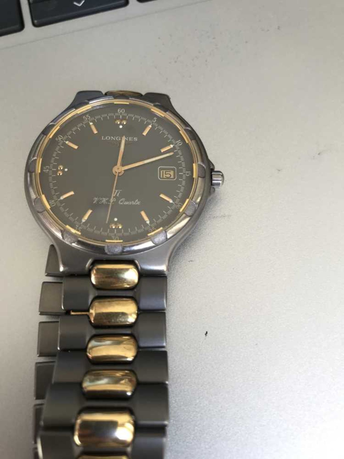 Longines: a gentleman's titanium wrist watch - Image 2 of 5