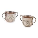 A Victorian twin-handled porringer