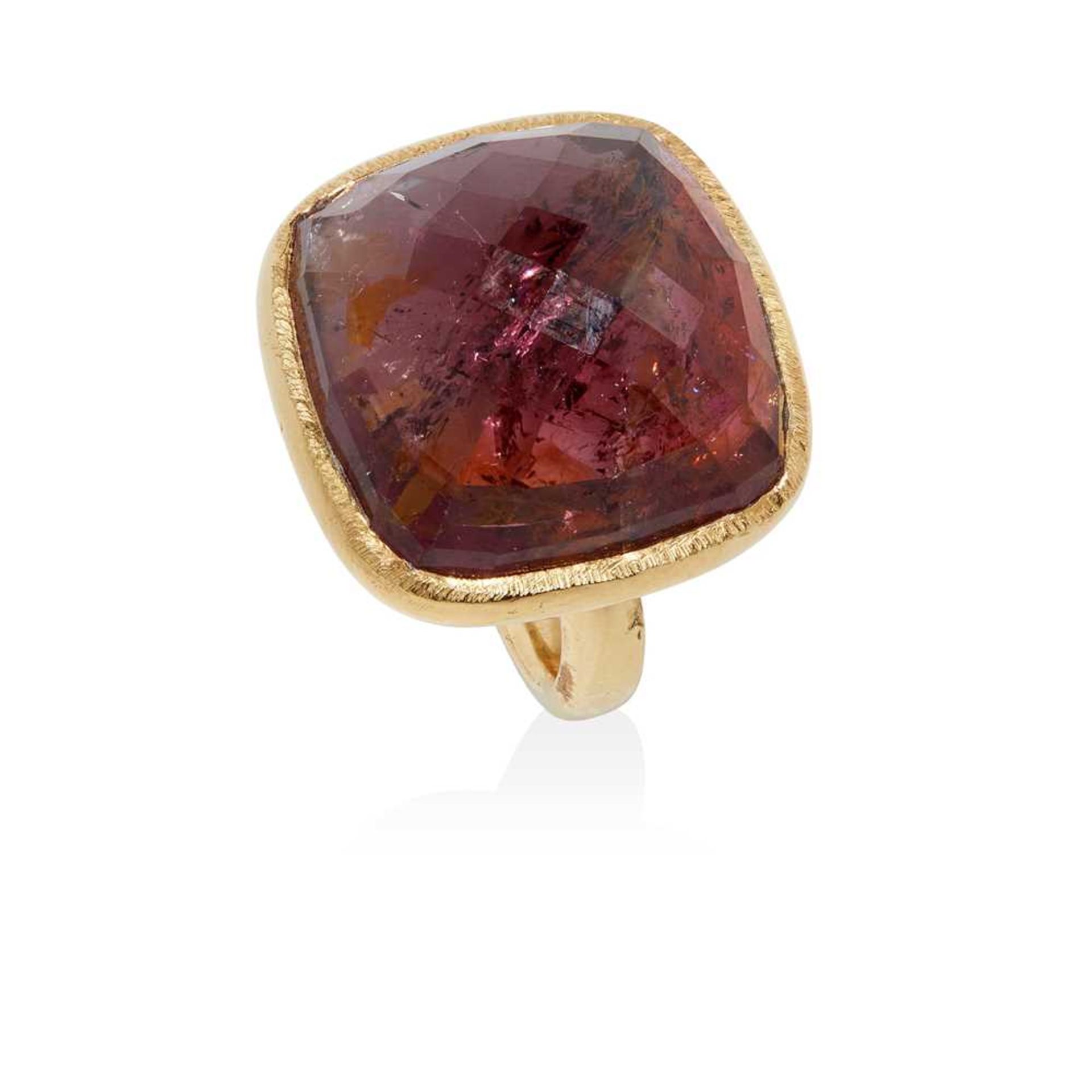 A tourmaline cocktail ring