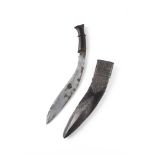 A silver-mounted Kukri