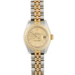 Rolex: a lady's bi-colour wrist watch