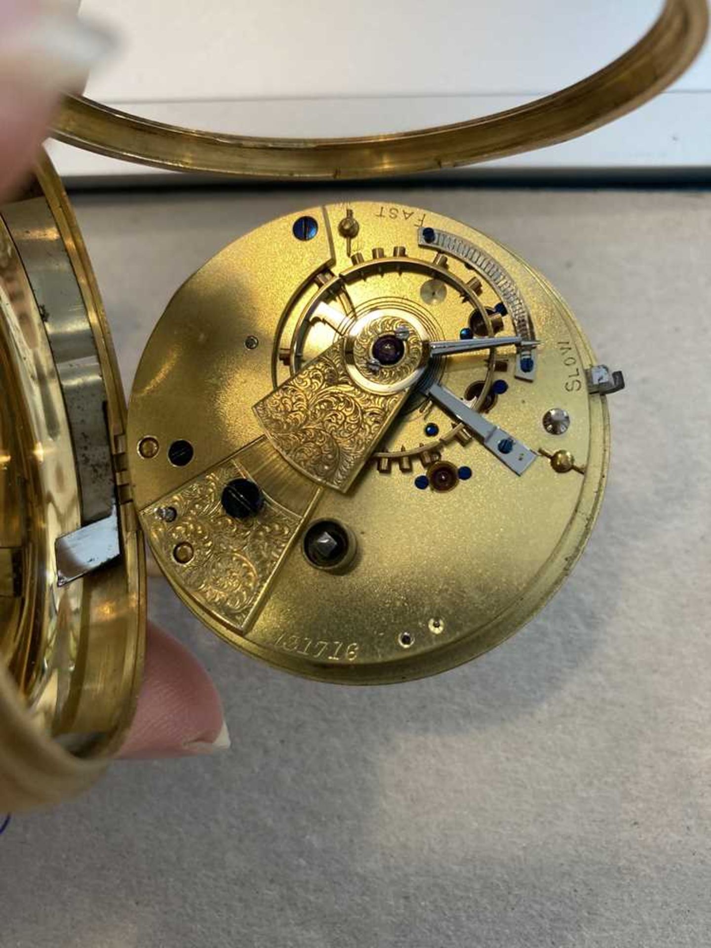 A 19th century gold pocket watch - Image 9 of 13