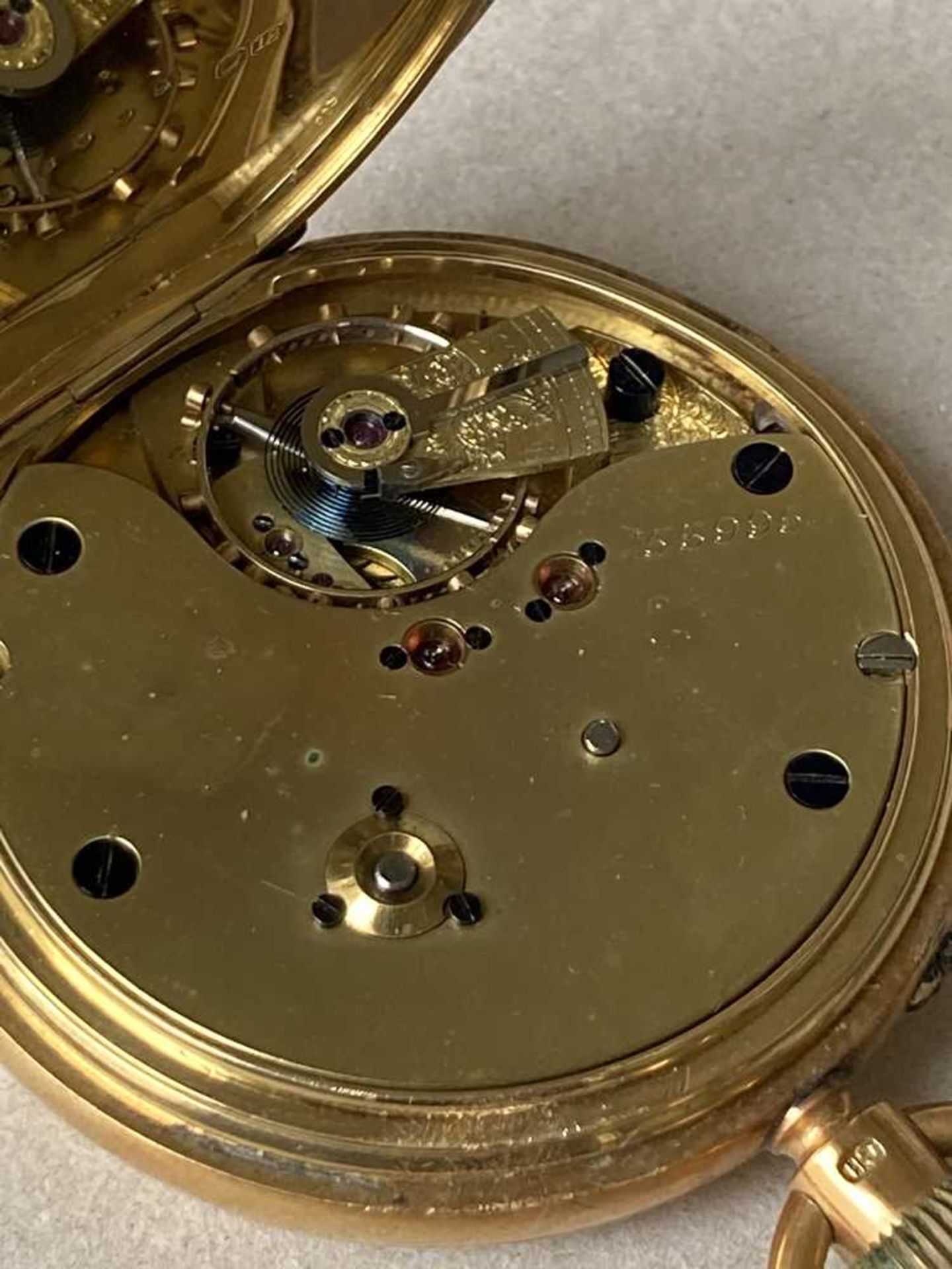 A late 19th century gold pocket watch - Image 5 of 9