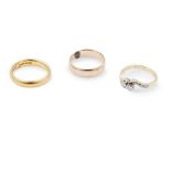 A collection of three rings