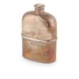 A late George III hip flask