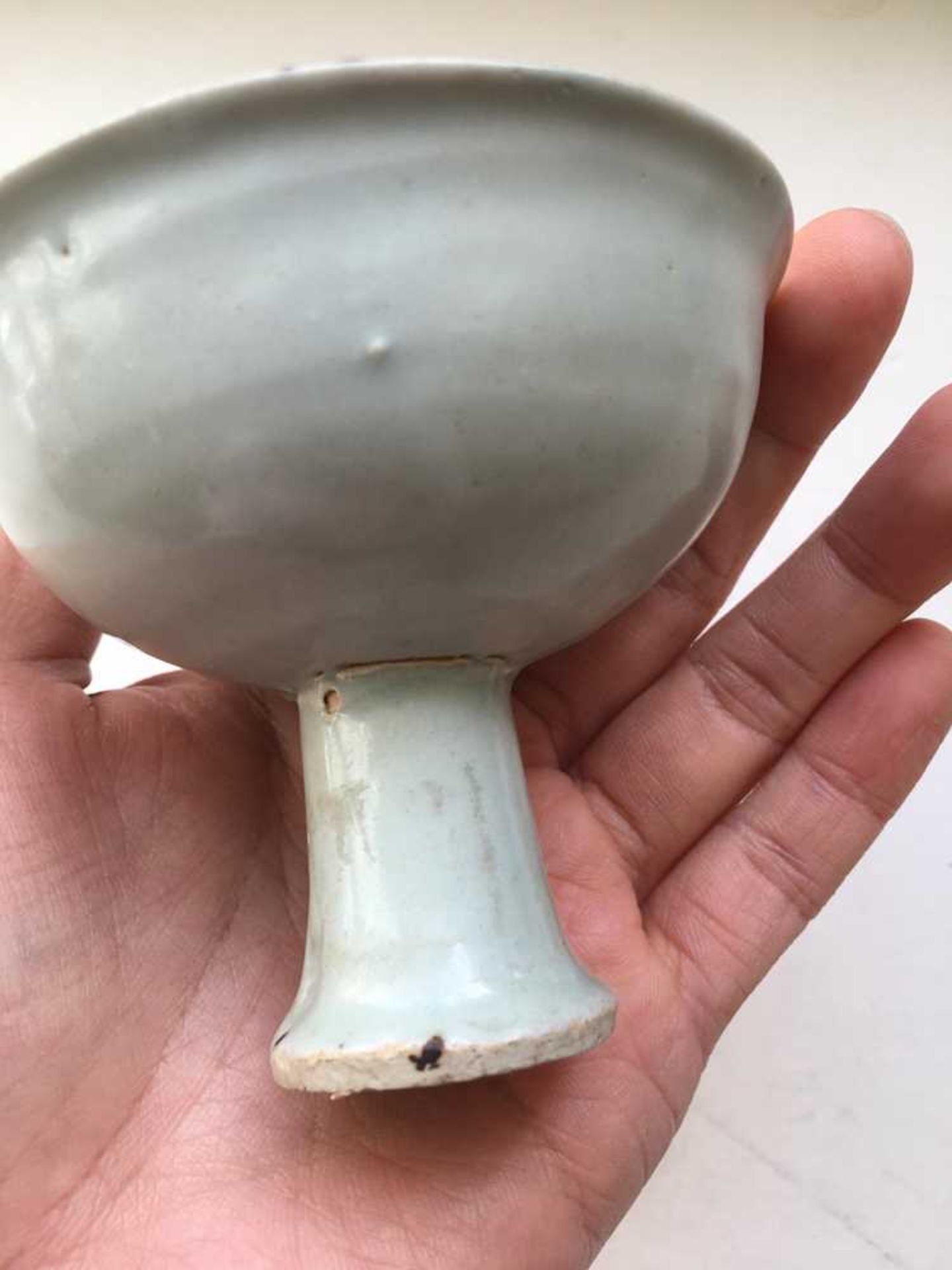 TWO STEM CUPS YUAN DYNASTY AND TRANSITIONAL PERIOD - Bild 8 aus 23