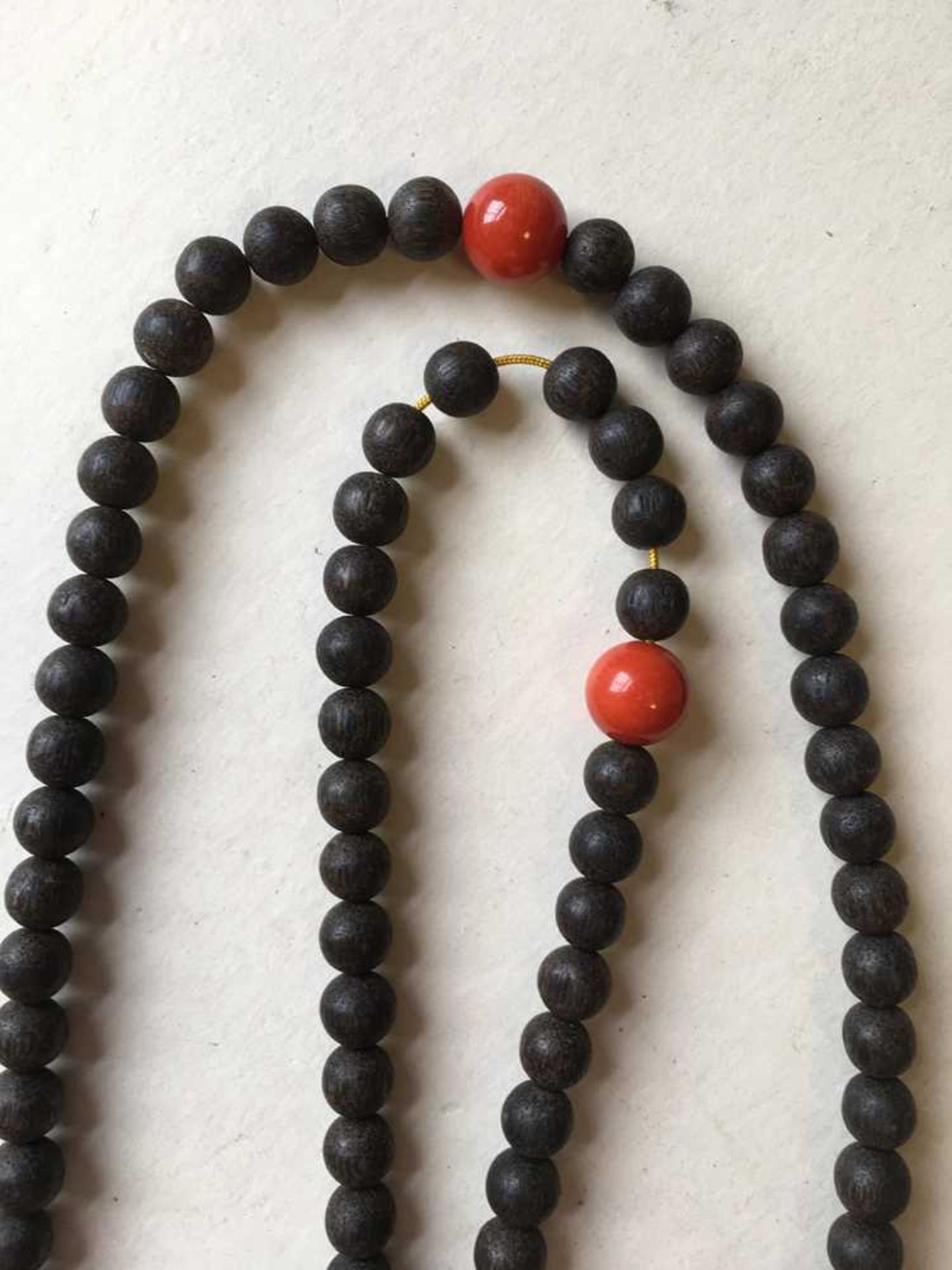 AGARWOOD AND MULTI-GEMSTONE COURT NECKLACE AND ROSARY - Image 14 of 16