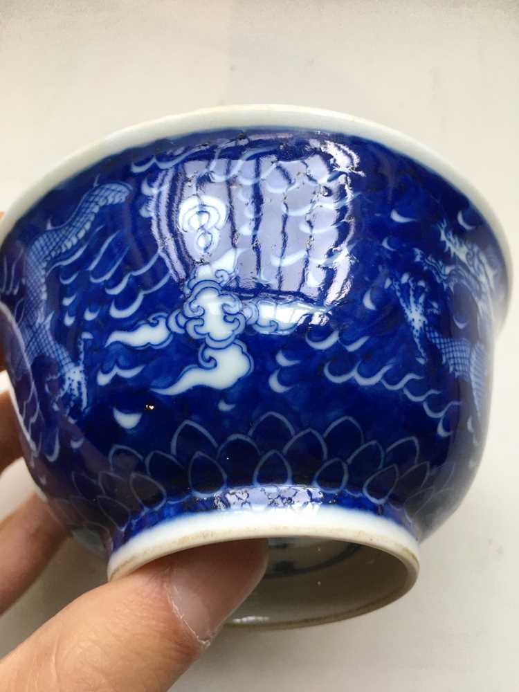 TWO PAIRS OF BLUE AND WHITE BOWLS KANGXI AND QIANLONG MARK - Image 36 of 36