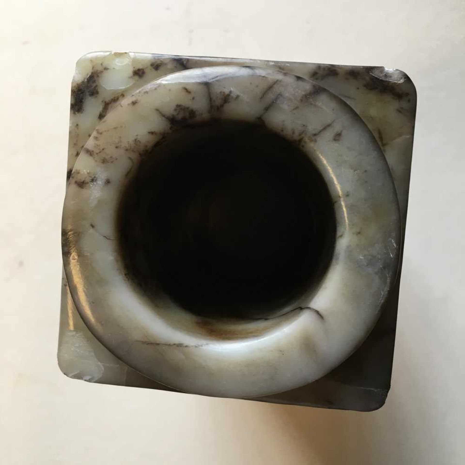 GREY AND RUSSET JADE CONG - Image 14 of 17